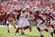Keeping Arizona out of the end zone will require stopping Andre Ellington (No. 38) in the backfield by Patrick Willis (No. 52) and Co.