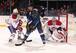 Montreal Canadiens defenseman P.K. Subban covers St. Louis Blues forward T.J. Oshie.