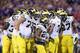 Michigan falls to 7-6 after its Buffalo Wild Wings Bowl loss to K-State (8-5).