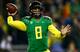 Oregon redshirt sophomore quarterback Marcus Mariota.