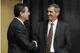 Shanahan was all smiles with owner Dan Snyder back in January 2010.