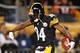 Steelers receiver Antonio Brown set a franchise record for receiving yards in a season with 1,499 in 2013.