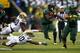 UCLA played Oregon even in the first half before the Ducks ran away with the game after halftime.
