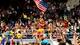 Hulk Hogan celebrates his Rumble win.