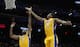 Xavier Henry and Wesley Johnson of the L.A. Lakers
