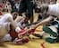 The Hoosiers lose the ball against Michigan State.