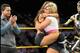 A.J. Lee congratulates Kaitlyn on winning.