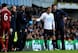 Sherwood issues instructions to Christian Eriksen during the 1-1 draw with West Brom.