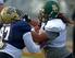 Pittsburgh's Aaron Donald and Baylor's Cyril Richardson are among the players going at it for the North team in this year's Senior Bowl.