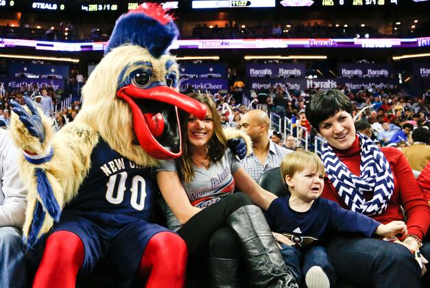 Sports Mascots Terrifying Little Kids