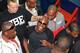 Floyd Mayweather was all smiles during his trip to South Africa, but has longtime rival Manny Pacquiao called his bluff?