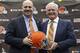 New Browns head coach Mike Pettine (left) with owner Jimmy Haslam