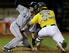 Norris makes a play at the plate.