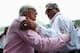 Bernie Ecclestone with Force India boss Vijay Mallya