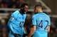 Emmanuel Adebayor and Nabil Bentaleb each played a large part in Tottenham's 4-0 thrashing of Newcastle.