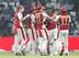 Kings XI Punjab Parvinder Awana , third left,celebrates the wicket of Delhi Daredevils' Ross Taylor,unseen, during an Indian Premier League (IPL) cricket match, in New Delhi, India , Tuesday, May 15, 2012. (AP Photo/ Manish Swarup)