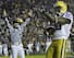 Dwayne Bowe celebrates his game-tying touchdown reception against Ole Miss. The Tigers would go on to win the game 23-20 in overtime.