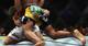 Anderson Silva sprawling on Demian Maia.