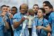 Kompany (winking) was very busy against Sunderland.