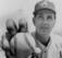 Hoyt Wilhelm showcasing his knuckleball grip as a member of the Atlanta Braves in 1970