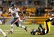 Major Wright returns this interception against the Steelers.