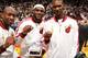 The Big Three show off their newest rings at the 2013-14 season opener. Will it be their last?