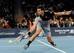 Novak Djokovic during exhibition at 2014 Indian Wells tournament