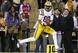 Travin Dural caught the game-winning touchdown pass against Arkansas.
