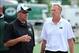 Jets HC Rex Ryan (left) and GM John Idzik (right) enter their second offseason together in the Jets front office.