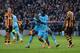 Emmanuel Adebayor is first to congratulate Paulinho after he scored Spurs' equaliser against Hull City last month.