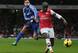 Arsenal's Bacary Sagna holds off Chelsea midfielder Eden Hazard in this season's Premier League.