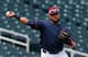 Carlos Santana is serious about making the move to third base.