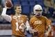 Returning from a significant injury, David Ash (left) gives Texas the ability to stretch the field.