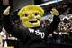 The Wichita State mascot pumps up the crowd.