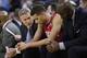 He's probably telling Carter-Williams, "don't worry, the rest of the team will show up soon."