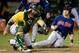 Photo from an A's and Indians matchup in 2013.