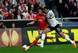 Zeki Fryers hunts the ball in Lisbon.