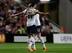 Nacer Chadli is congratulated by Nabil Bentaleb after scoring Spurs' first.