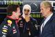 Horner (left), Ricciardo and Marko.