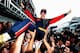 Vettel won his first GP at Monza for Toro Rosso