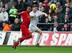 Swansea City full-back Ben Davies battles Liverpool's Raheem Sterling for the ball in last season's Premier League.