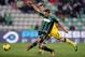 Domenico Berardi battles with Atalanta defender Michele Canini.