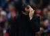 LONDON, ENGLAND - MAY 14: Roberto Martinez the Wigan Athletic manager reacts at the end of the Barclays Premier League match between Arsenal and Wigan Athletic at Emirates Stadium on May 14, 2013 in London, England. (Photo by Shaun Botterill/Getty Image