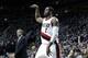 Wesley Matthews strikes a pose after a jump shot.