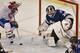 Montreal Canadiens forward David Desharnais against Tampa Bay Lightning goalie Ben Bishop.