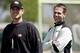 With a plethora of picks in the 2014 NFL draft, head coach Jim Harbaugh (left) and general manager Trent Baalke (right) will be looking to give the 49ers prospects with impact.