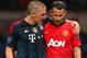 Bastian Schweinsteiger and Ryan Giggs have a chat.