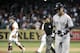 Jacoby Ellsbury in his first game on the New York Yankees.