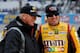 Kyle Busch (right), shown here with team owner Joe Gibbs, has won once and is poised to win again.