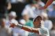 Novak Djokovic argues a call at the 2013 French Open.